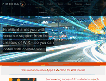 Tablet Screenshot of firegiant.com